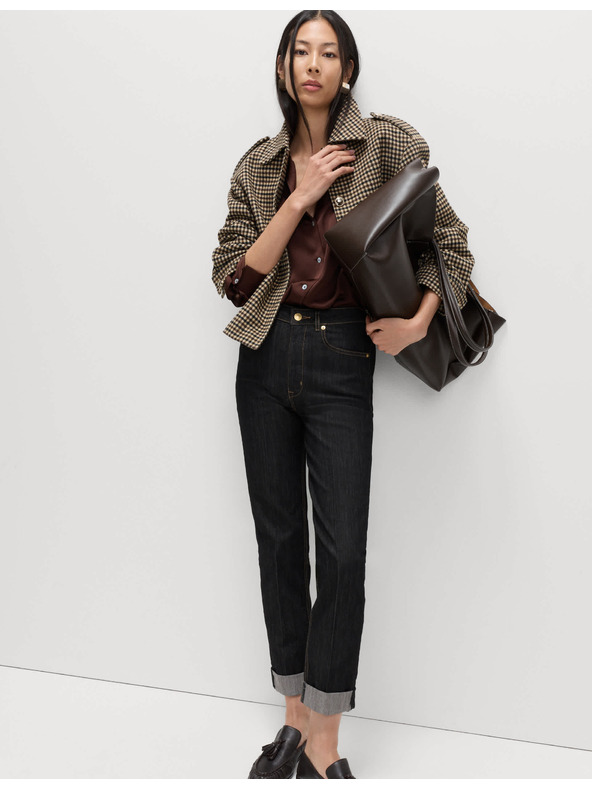 Marks & Spencer Елегантни дънки с цигарена кройка Harper Marks & Spencer черни