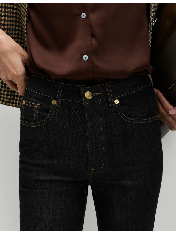 Marks & Spencer Елегантни дънки с цигарена кройка Harper Marks & Spencer черни