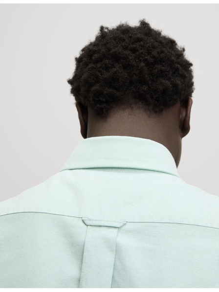 Marks & Spencer Оксфордска риза от чист памук The Ultimate Marks & Spencer зелена