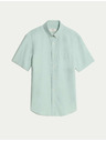 Marks & Spencer Оксфордска риза от чист памук The Ultimate Marks & Spencer зелена