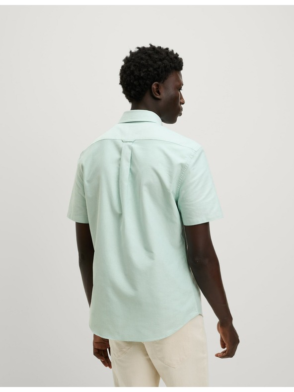 Marks & Spencer Оксфордска риза от чист памук The Ultimate Marks & Spencer зелена