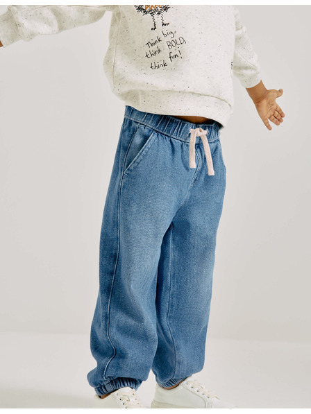 Marks & Spencer Карго дънки в свободен стил (2-8 години) Marks & Spencer тъмносиня