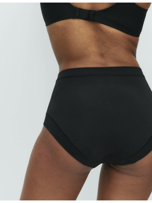 Marks & Spencer Бикини с висока талия с технология Flexifit и висок дял модал, 3 бр. Marks & Spencer черна