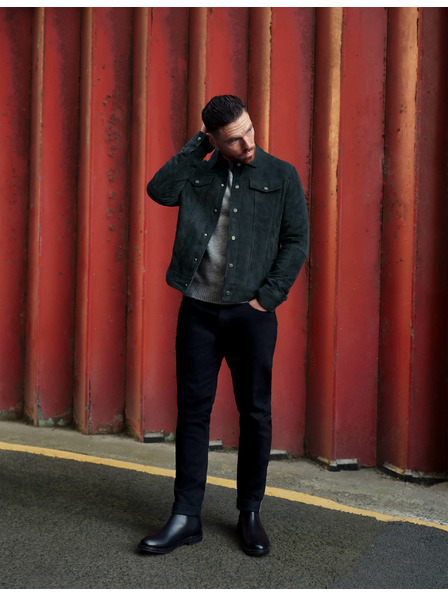 Marks & Spencer Еластични дънки в японски стил, тясна кройка Marks & Spencer черен