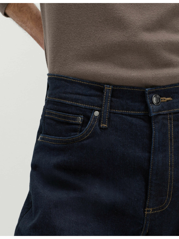 Marks & Spencer Еластични дънки с права кройка Marks & Spencer тъмносини