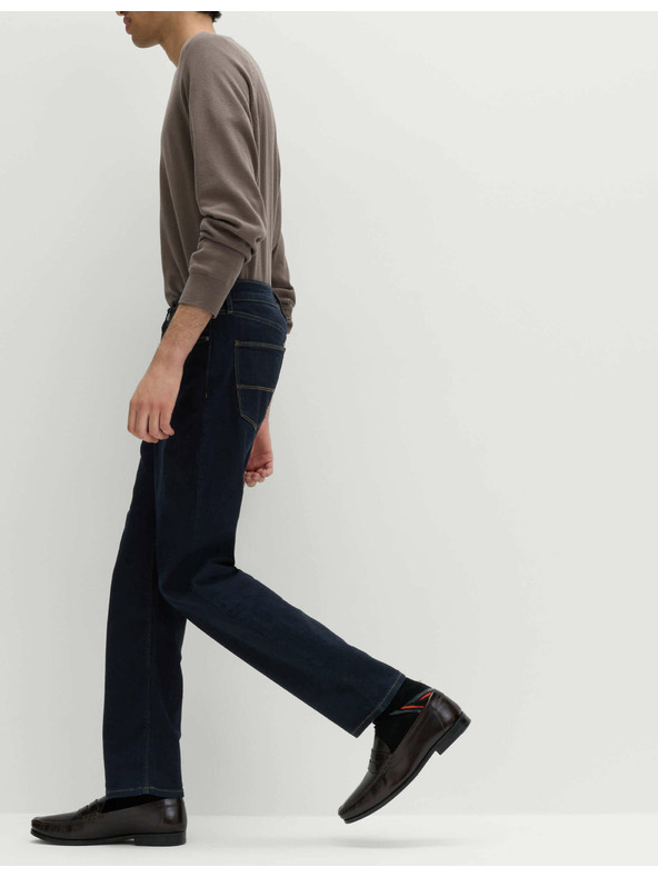 Marks & Spencer Еластични дънки с права кройка Marks & Spencer тъмносини