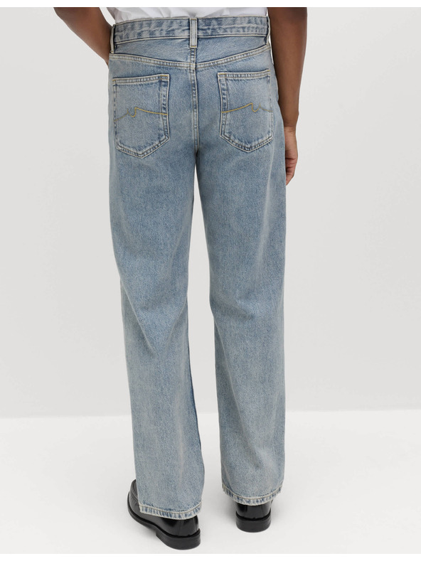 Marks & Spencer Свободни дънки с права кройка Authentic Marks & Spencer сини