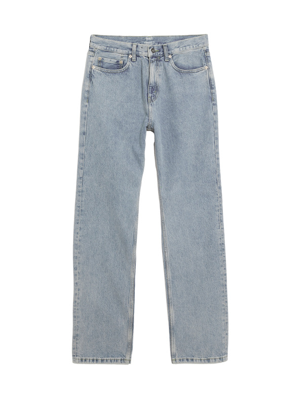 Marks & Spencer Свободни дънки с права кройка Authentic Marks & Spencer сини