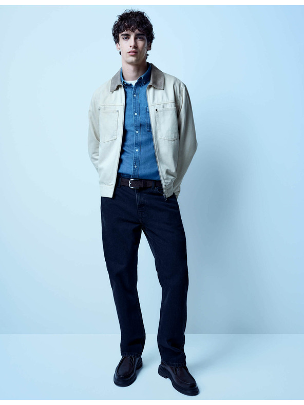 Marks & Spencer Свободни дънки с права кройка Authentic Marks & Spencer черни