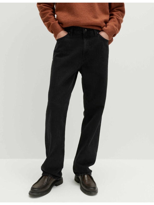 Marks & Spencer Свободни дънки с права кройка Authentic Marks & Spencer черни