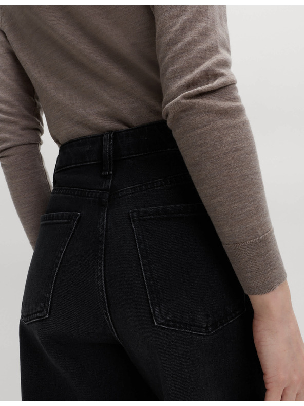 Marks & Spencer Дънки с моркови крачоли до глезена и висока талия Marks & Spencer черни