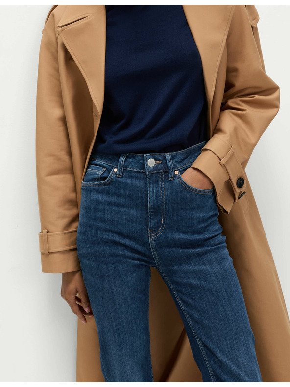 Marks & Spencer Супер меки дънки Harper с висока талия Marks & Spencer тъмносини