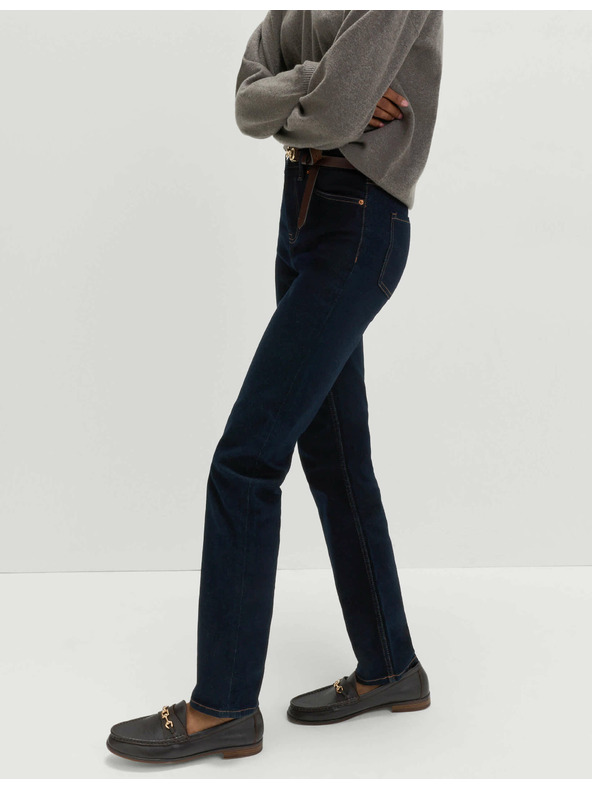 Marks & Spencer Дънки Sienna с еластични със стандартни крачоли Marks & Spencer тъмносини