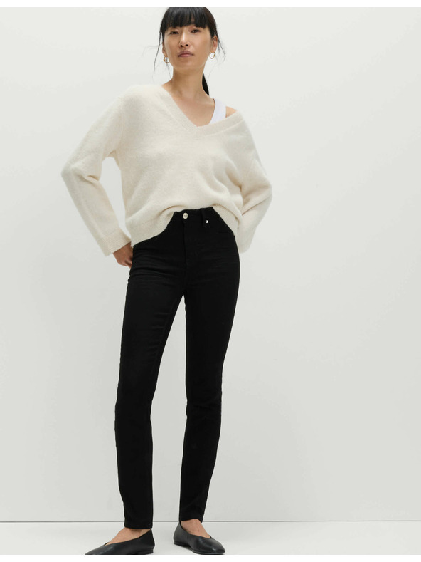 Marks & Spencer Дънки Lily със стеснен силует и еластан Marks & Spencer черен цвят