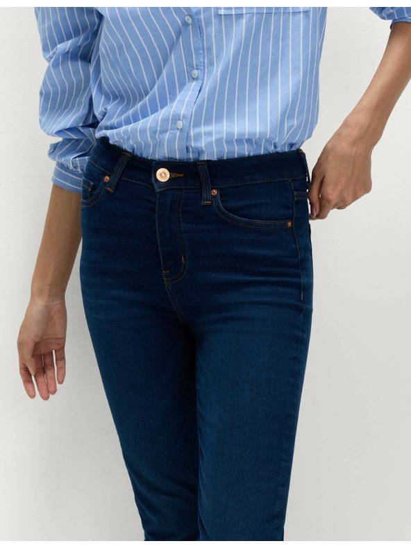 Marks & Spencer Дънки Sienna с еластични със стандартни крачоли Marks & Spencer тъмносини