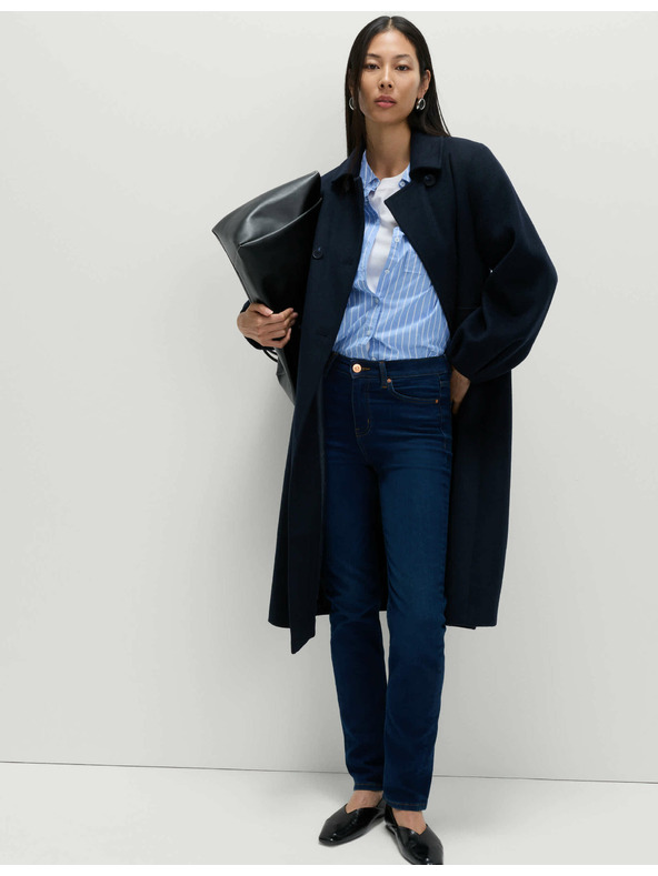 Marks & Spencer Дънки Sienna с еластични със стандартни крачоли Marks & Spencer тъмносини