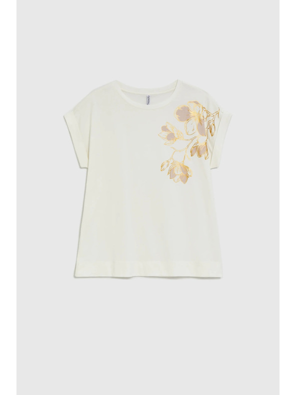 Moodo Блуза с печат бяла Moodo