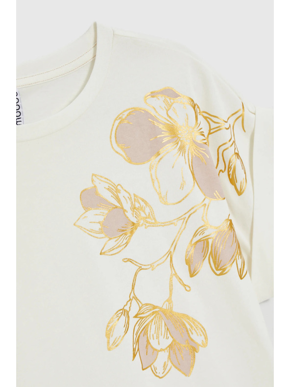 Moodo Блуза с печат бяла Moodo