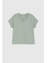 Moodo Тениска с деколте маслинова Moodo