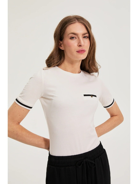 Moodo Памучна тениска бяла Moodo