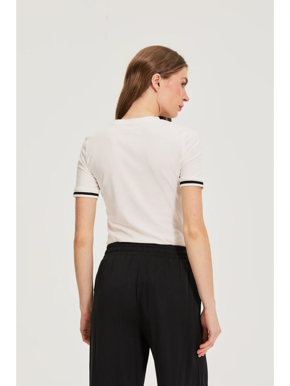 Moodo Памучна тениска бяла Moodo