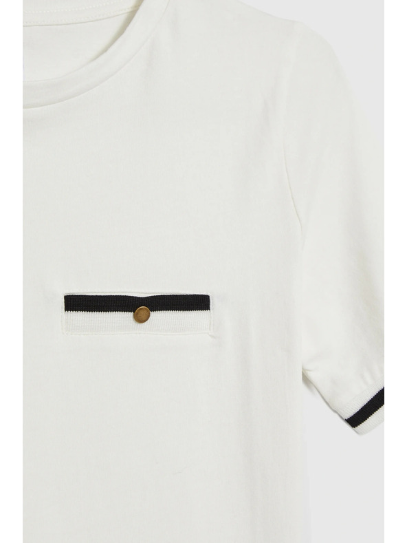 Moodo Памучна тениска бяла Moodo