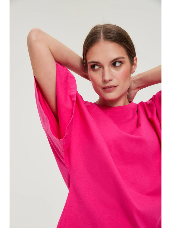 Moodo Блуза с широки ръкави пурпурна Moodo