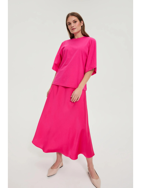 Moodo Блуза с широки ръкави пурпурна Moodo