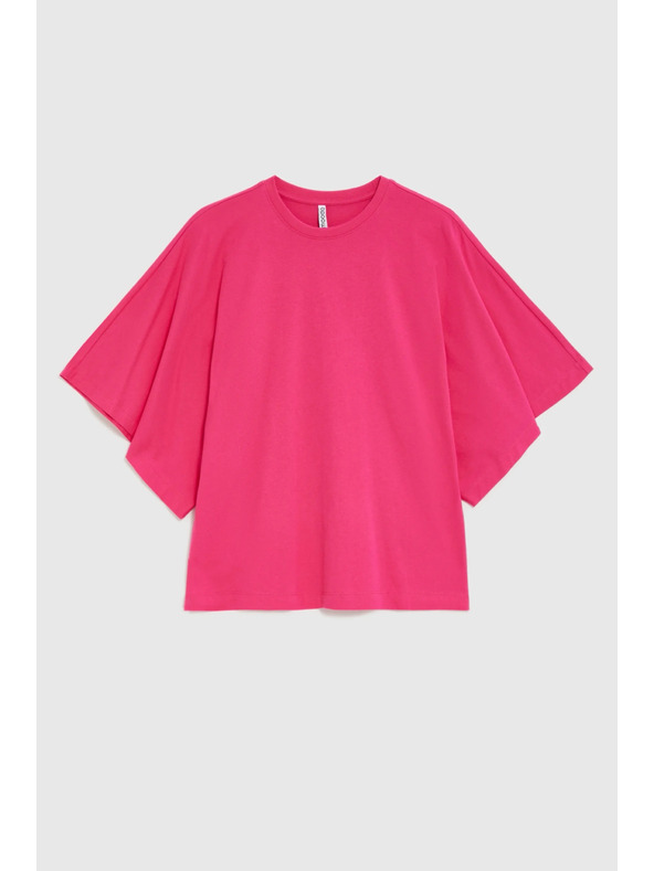 Moodo Блуза с широки ръкави пурпурна Moodo