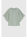 Moodo Блуза с широки ръкави маслинова Moodo