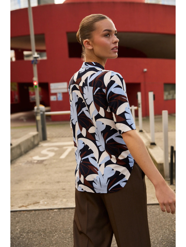 Moodo Шарена риза тъмносиня Moodo