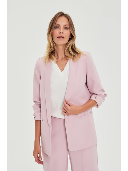 Moodo Сако със събрани ръкави розово Moodo