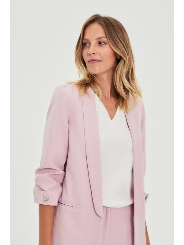 Moodo Сако със събрани ръкави розово Moodo