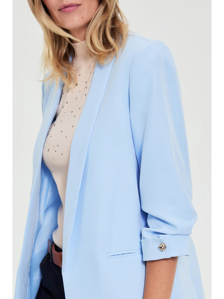 Moodo Сако със събрани ръкави светлосиньо Moodo