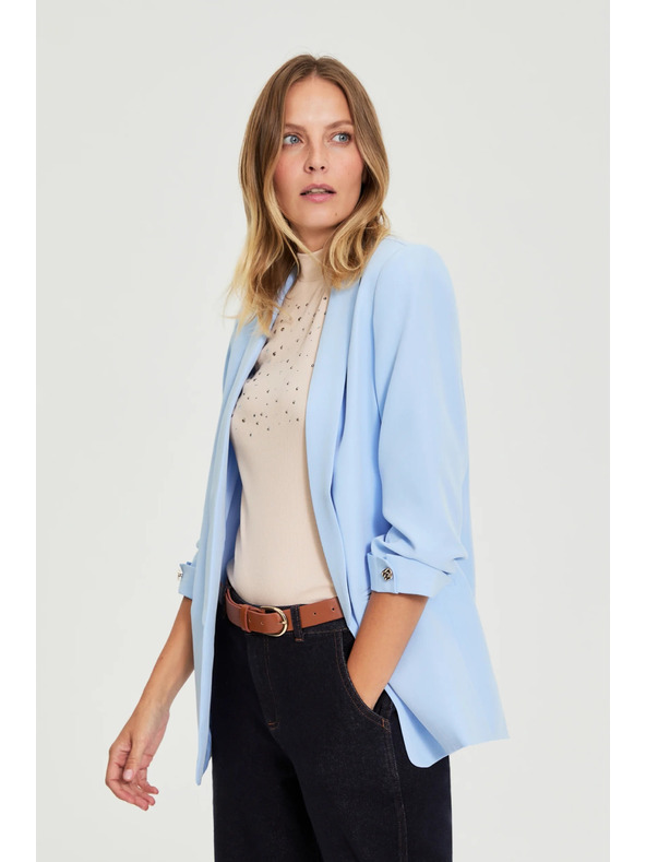 Moodo Сако със събрани ръкави светлосиньо Moodo