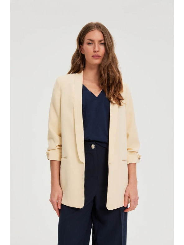 Moodo Сако със събрани ръкави жълто Moodo