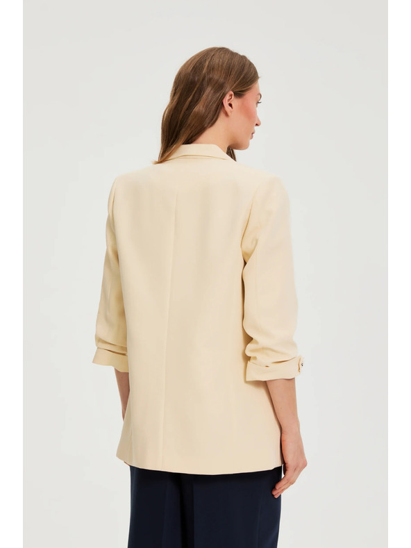 Moodo Сако със събрани ръкави жълто Moodo