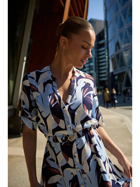 Moodo Тъмносини вискозни рокля Moodo