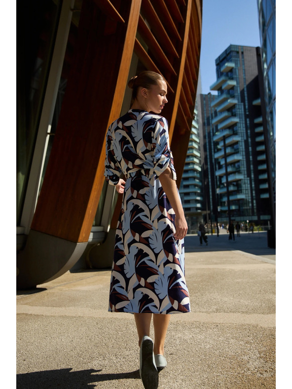 Moodo Тъмносини вискозни рокля Moodo