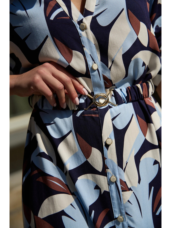 Moodo Тъмносини вискозни рокля Moodo