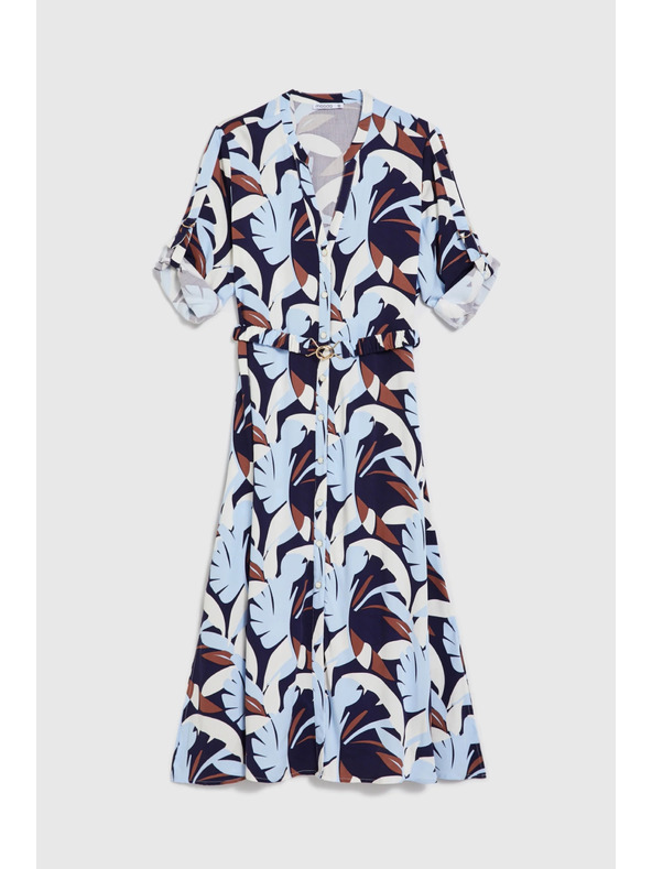 Moodo Тъмносини вискозни рокля Moodo