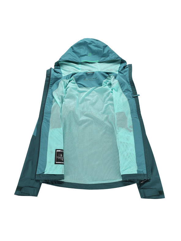 ALPINE PRO Дамско водоустойчиво яке с ptx мембрана ALPINE PRO NOREMA 3 teal