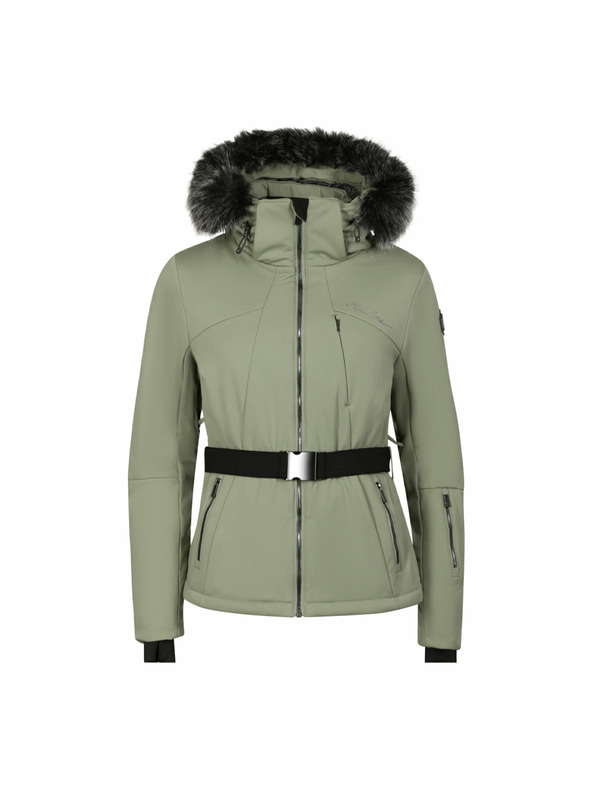 ALPINE PRO Дамско ски софтшел яке с мембрана ALPINE PRO DOWELA 2 oil green