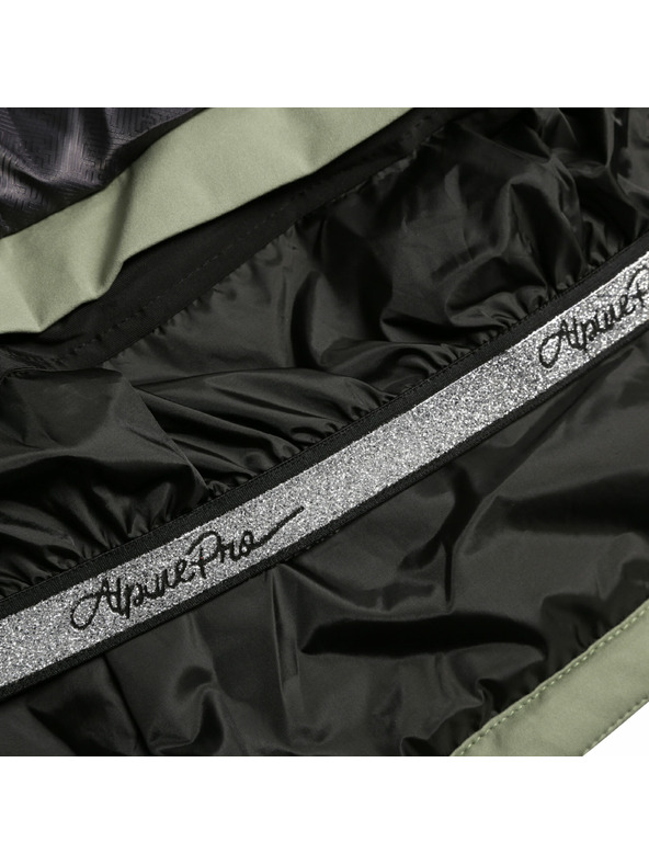 ALPINE PRO Дамско ски софтшел яке с мембрана ALPINE PRO DOWELA 2 oil green