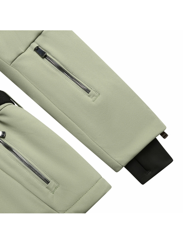 ALPINE PRO Дамско ски софтшел яке с мембрана ALPINE PRO DOWELA 2 oil green