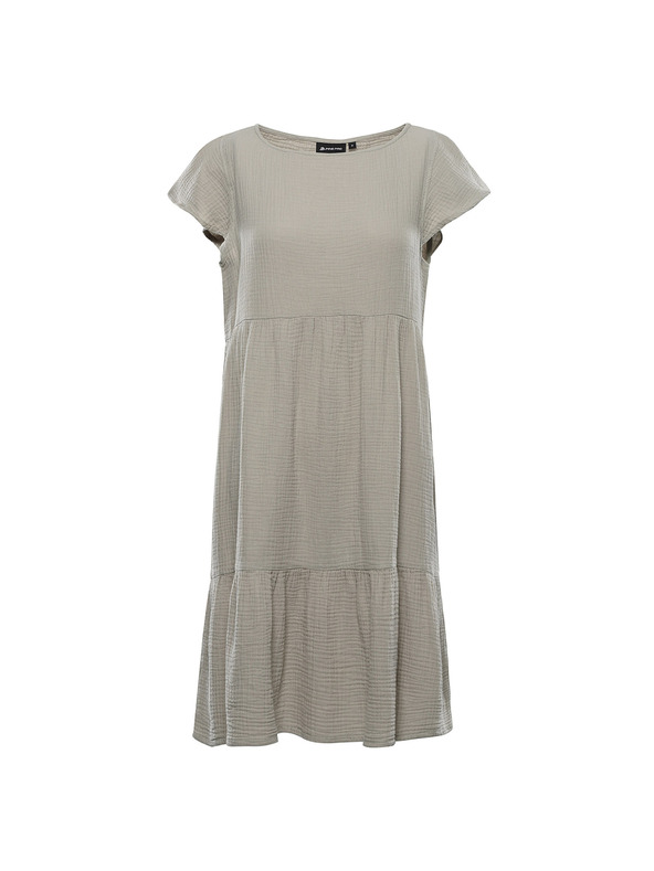 ALPINE PRO Дамска памучна рокля ALPINE PRO AKESA abbey stone