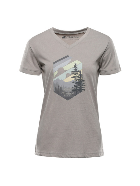 ALPINE PRO Дамска тениска от неизмачкваем материал ALPINE PRO NOGERA dove вариант pa