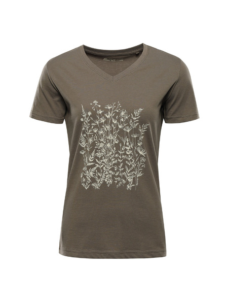 ALPINE PRO Дамска памучна тениска ALPINE PRO DORENA stone gray вариант pa