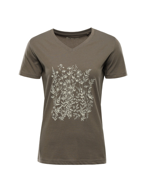 ALPINE PRO Дамска памучна тениска ALPINE PRO DORENA stone gray вариант pa