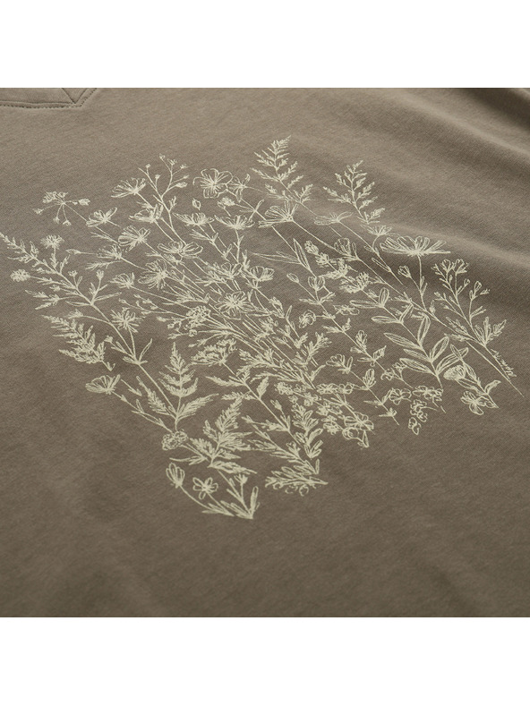 ALPINE PRO Дамска памучна тениска ALPINE PRO DORENA stone gray вариант pa